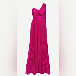 Chic Fuchsia One-Shoulder Prom Dress